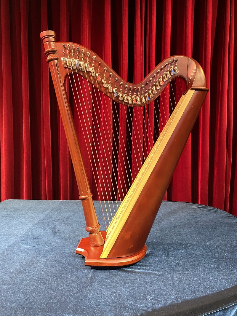 竖琴26弦竖琴普及竖琴爱尔兰竖琴专业乐器小竖琴全扮键竖琴