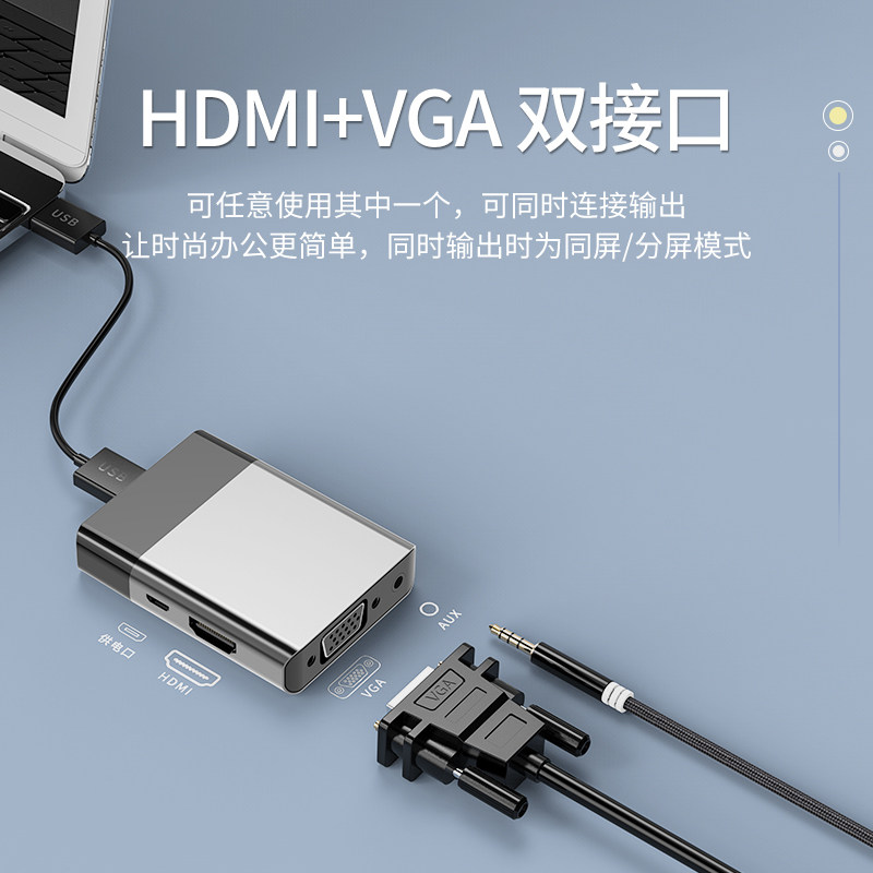 有线同屏器手机投屏器连电视机转换器投影仪连接线苹果安卓通用高清