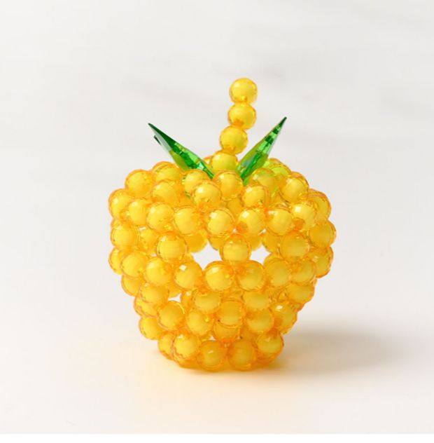 全手工串珠苹果挂件节日摆件小礼物