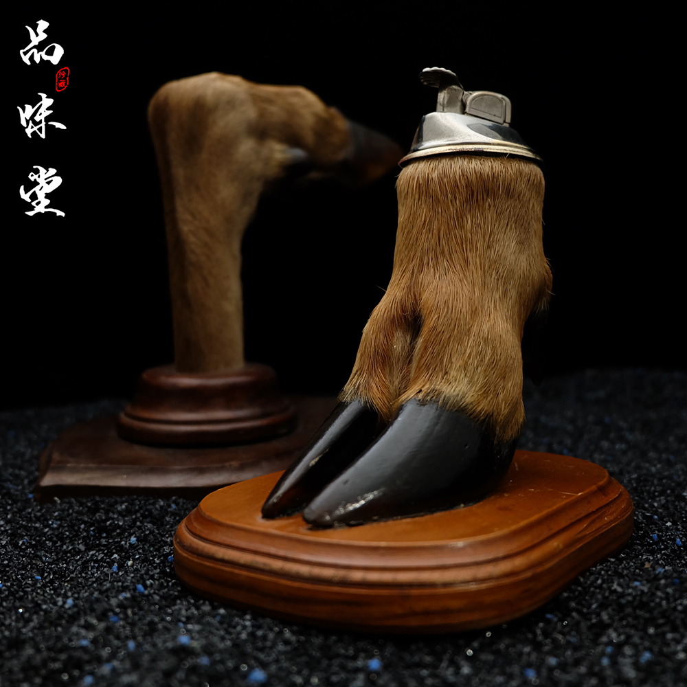 孤品鹿蹄挂衣打火机煤油古董鹿脚1930年文斯埃文斯煤油打火机