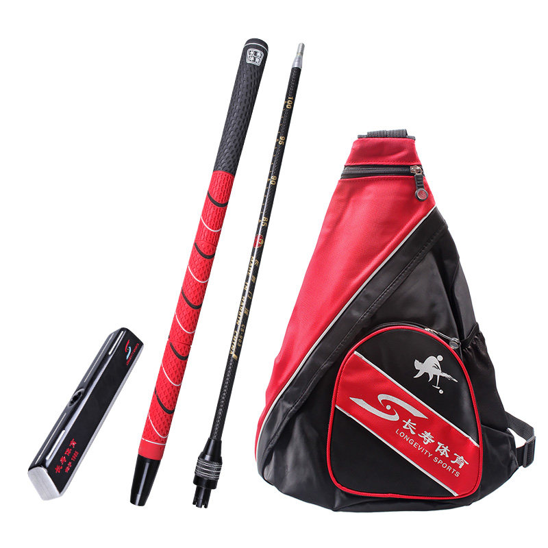 长寿牌门球棒杆套装cs903t两节碳素下杆门球杆棒68角头门球棒器材