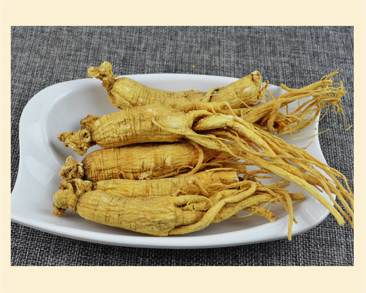 人参中药材整个250克天然白参片生晒参滋补煲汤人参