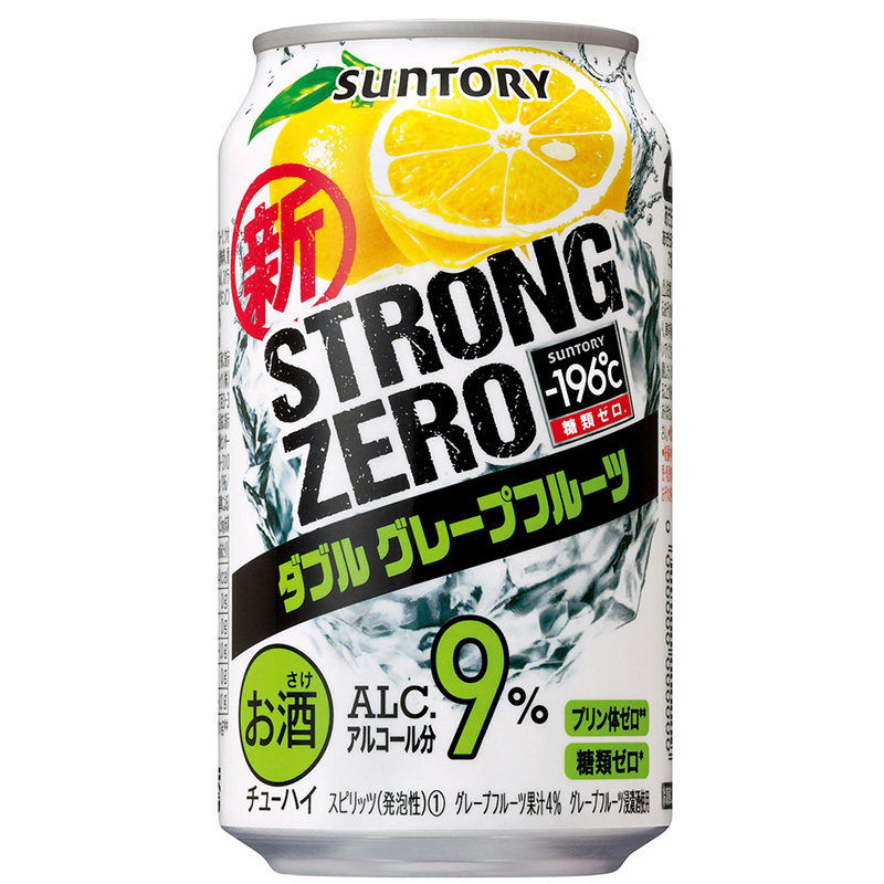 罐装日本suntory三得利strongzero无糖无嘌鸡尾酒9度气泡碳酸饮料