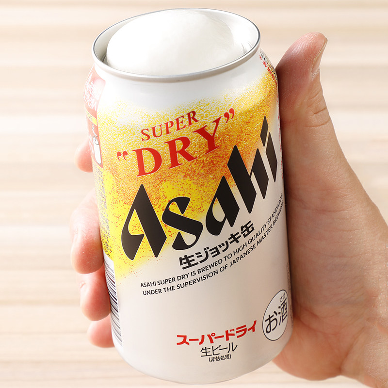 啤酒在途日本asahi朝日superdry超爽爽快全开碳酸饮料