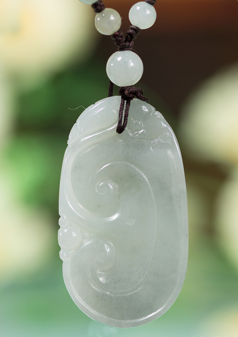 如意钰达翡翠翠玉挂坠事事吊坠圆满满玉项坠颈饰