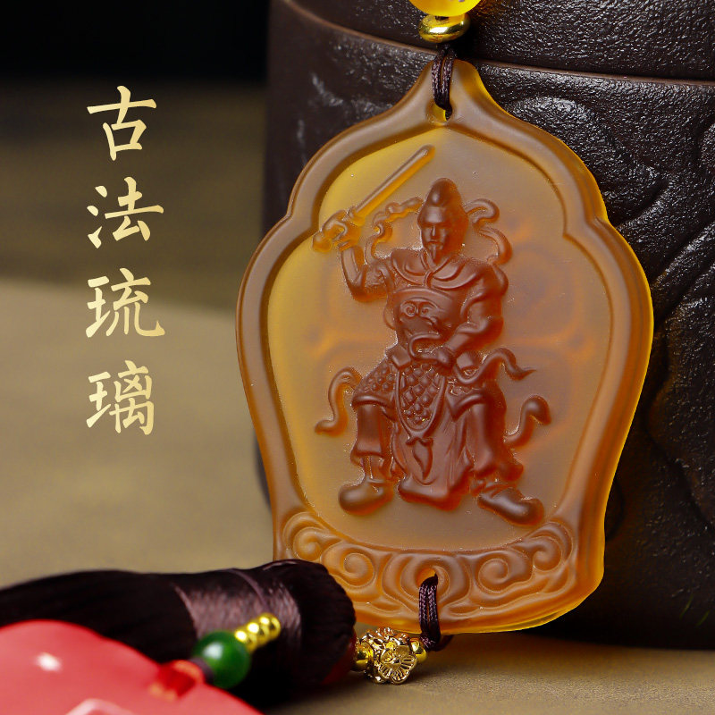 2022年贺谔通庆车大将军护身符虎年汽车摆件冲破刑化摆件