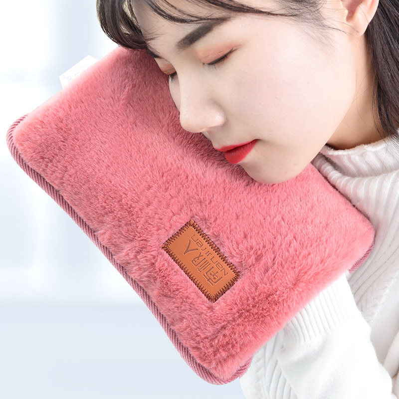 防爆热水袋充电式水袋卡通可爱毛绒电暖宝女暖敷热水袋