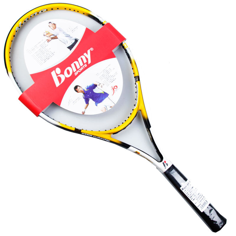 波力大拍单人进阶初学女士碳素碳纤维bonny刚性网球拍