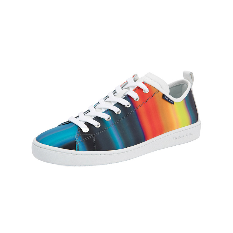 pspaulsmith彩虹色块组合设计时尚休闲男士休闲运动鞋