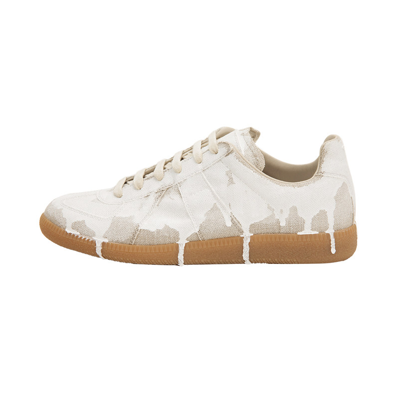 maisonmargiela白色织物做旧掉漆溶解男士休闲鞋时尚休闲鞋