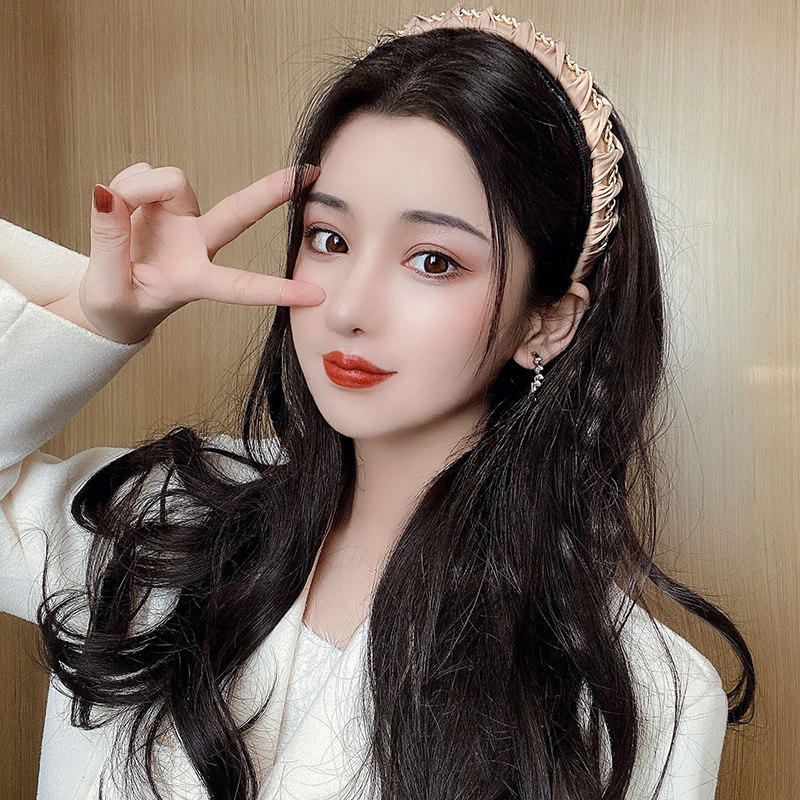 头套卷发可拆卸发箍假发大波波浪时尚自然无痕卷发片