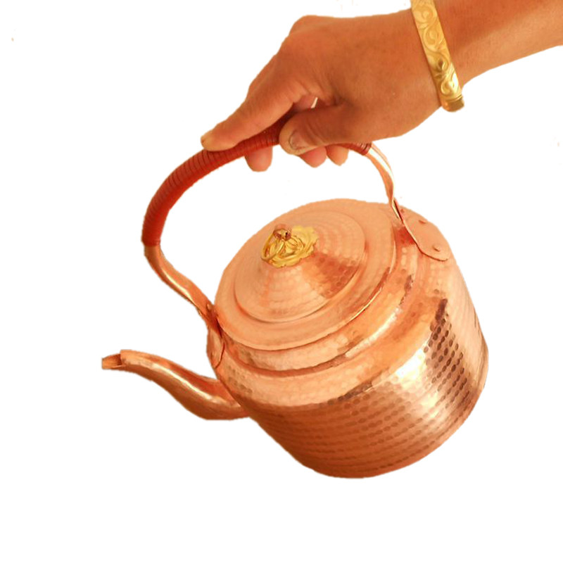 家用烧水铜壶 铜烧水壶手工打造紫铜壶多种型号大容量款 铜烧水壶