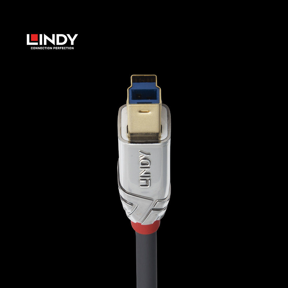 德国lindyusb30公对高速打印机工业移动硬盘方口连接数据线