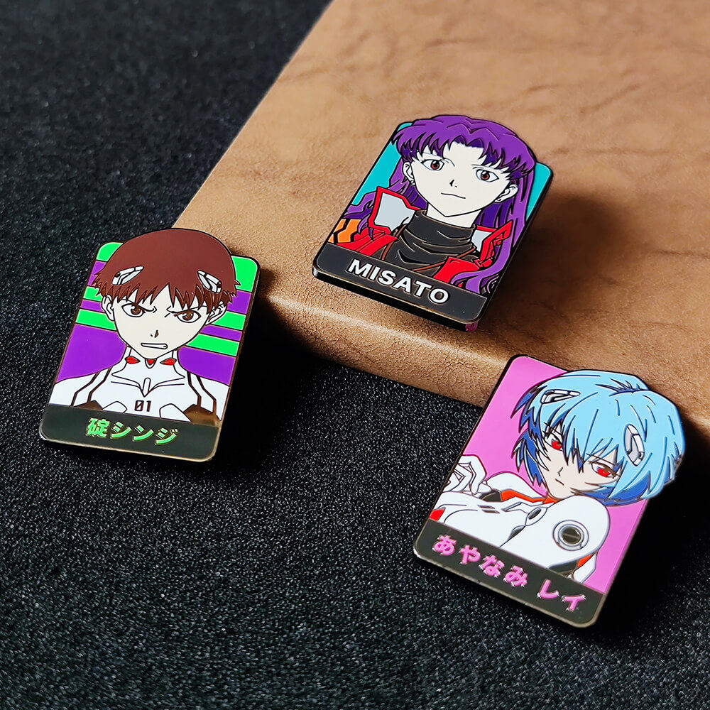 magoo波丽eva徽章碇真嗣葛城美里胸针可爱二次元胸针