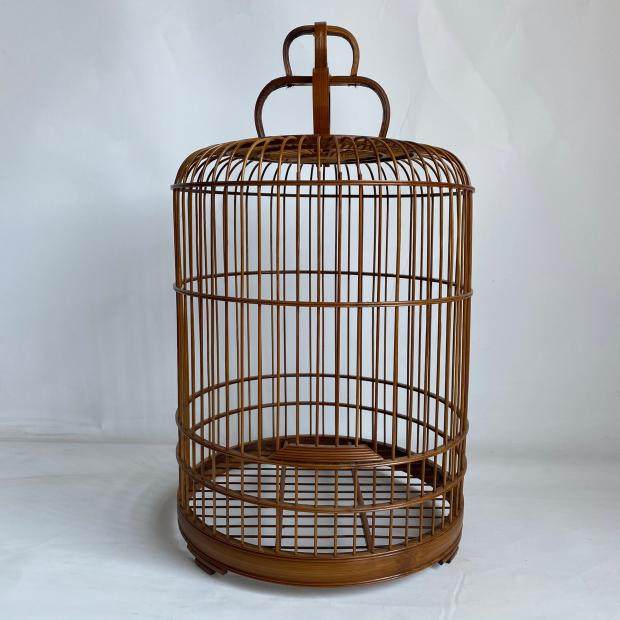 竹笼鸟笼紫竹玉鸟竹子笼子芙蓉金丝雀放婚邮包笼子