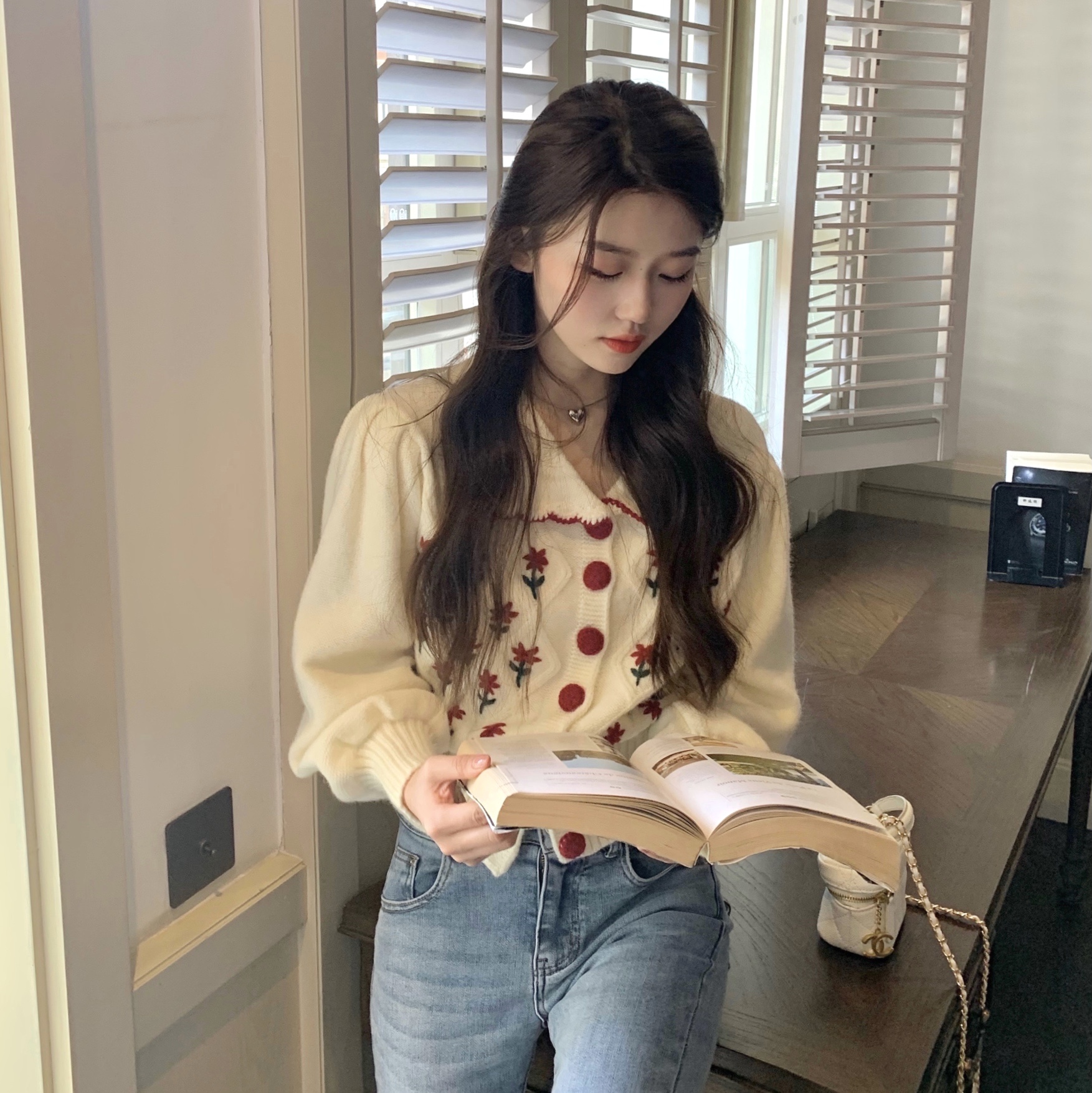 笨笨家针织衫毛衣外套开衫女春秋外穿2021新款秋冬设计感小众上衣