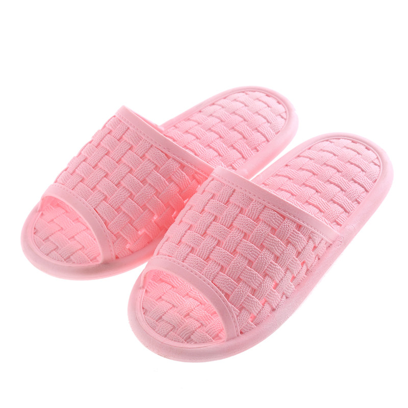 2018新款拖鞋居家情侣简单浴室纯色软底防滑拖鞋