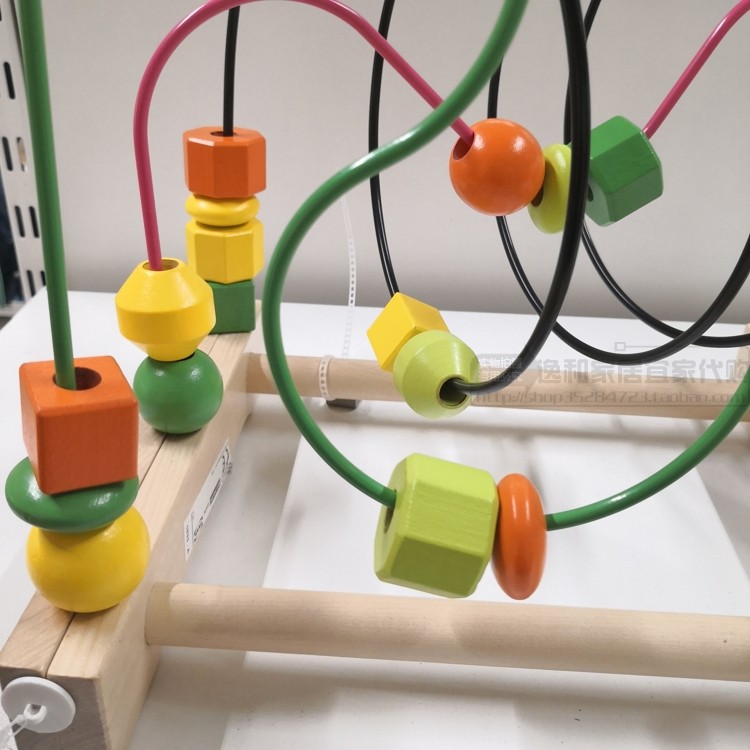 游戏滚珠ikea成都成华宜家姆拉串珠早教婴儿婴幼儿串珠