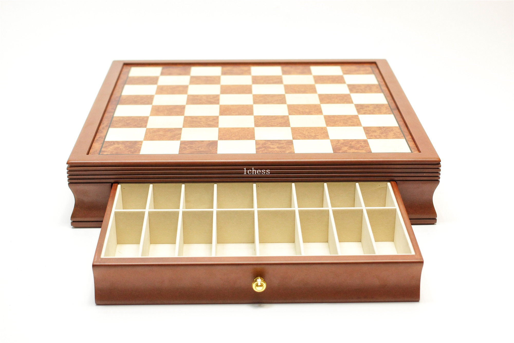 1chess国际象棋木质棋盒棋盘棋桌棋子收纳抽屉国际象棋