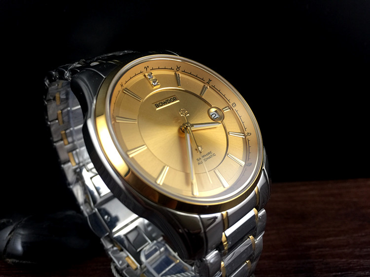 bowdor宝舵手表男表正品全自动机械表防水日历钢带国产腕表