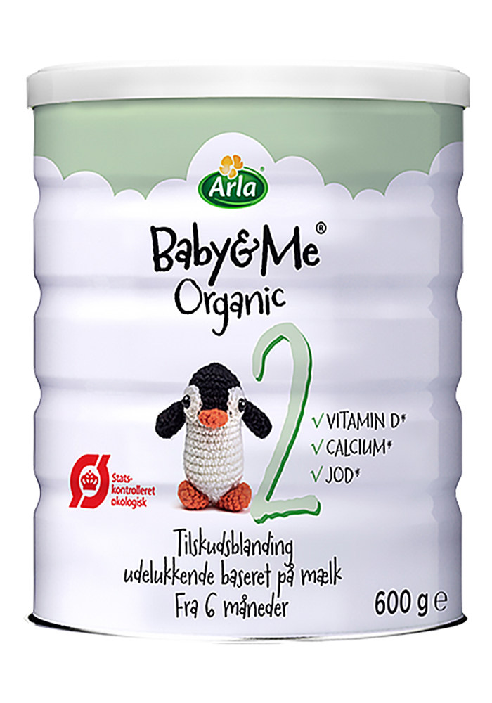 丹麦arla/阿拉奶粉2段进口有机婴幼儿牛奶粉宝贝与我配方奶粉600g