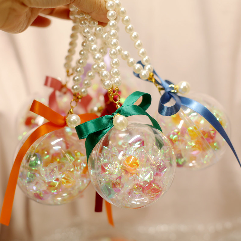 喜糖盒子结婚礼物高档透明球新款糖果ins风礼品盒空口红礼盒包装