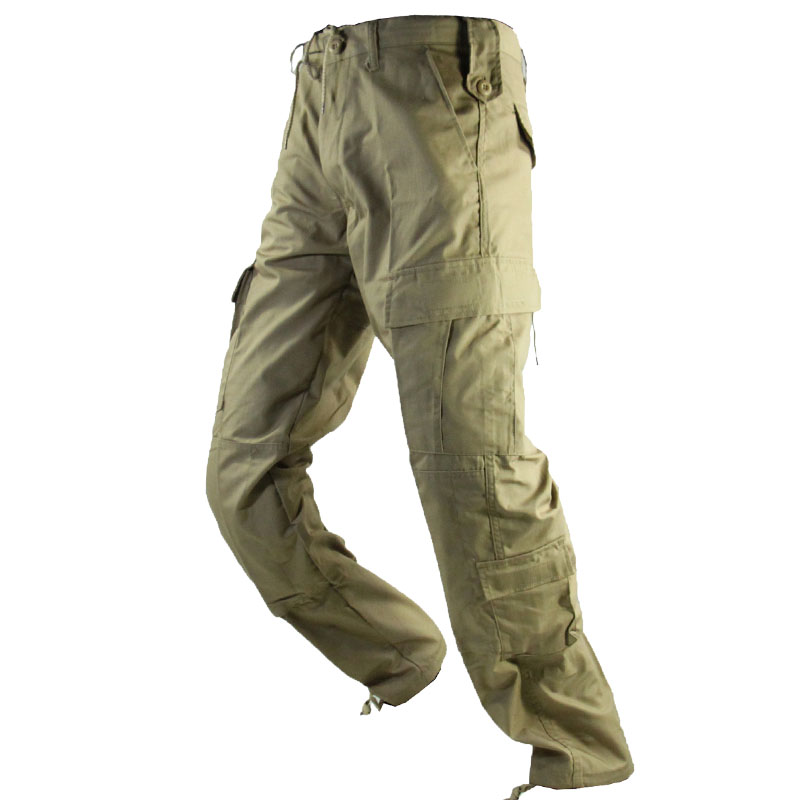 第二代卡其色KKACU版型户外军迷工装长裤男战术多袋战斗裤