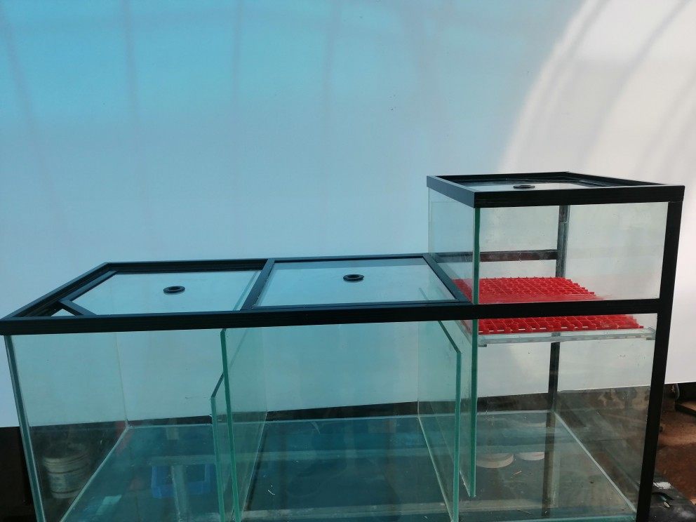 鱼缸定做过滤龙鱼缸底滤滤槽璃上玻璃滤缸水族箱桌面缸