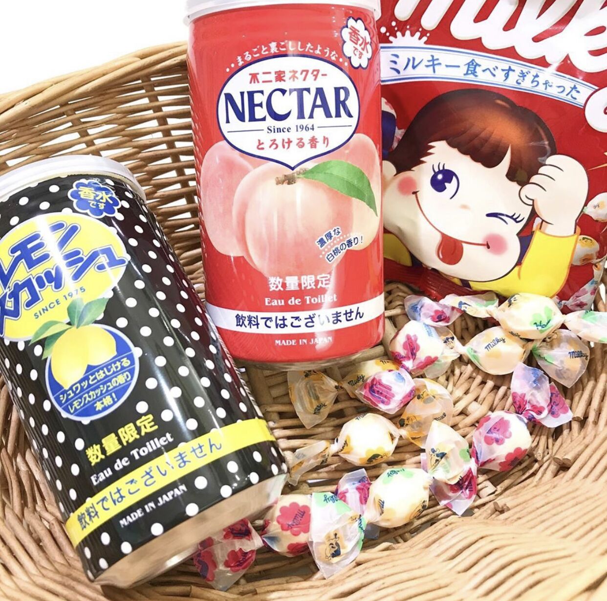 日本原装现货aquasavon不二家限定合作蜜桃柠檬香水