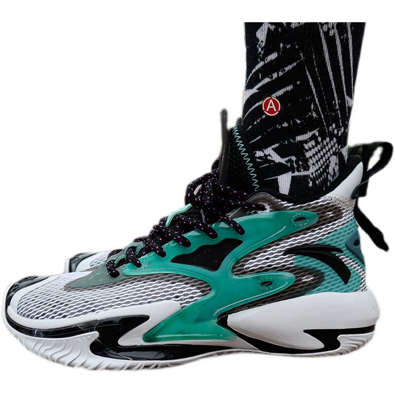球鞋安踏篮球2021秋款系列狂潮防滑耐磨运动篮球鞋