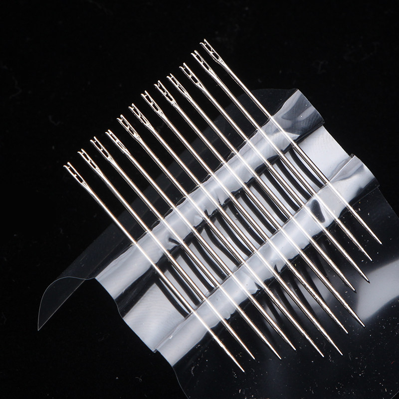 穿线家用针老人用手工盲人针缝衣针免认手缝针针