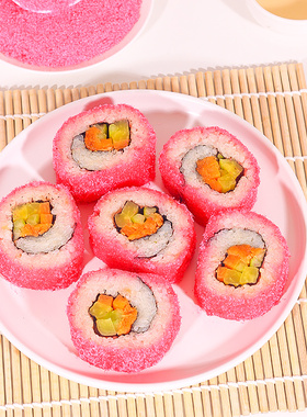 鱼松粉樱花寿司卷材料配料寿司料理