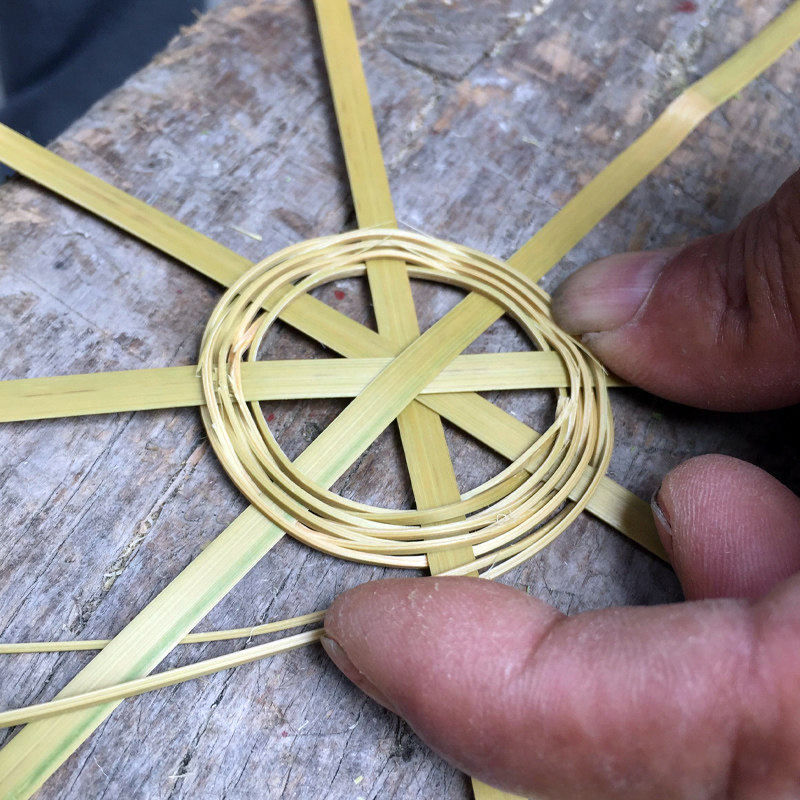 老爹手工竹编竹条光滑竹蔑风筝材料学生设计竹编