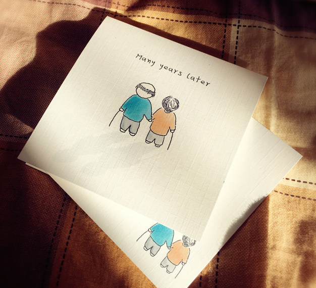 many years later(情人节贺卡 爱情贺卡 定制贺卡 手工贺卡az7) - 美