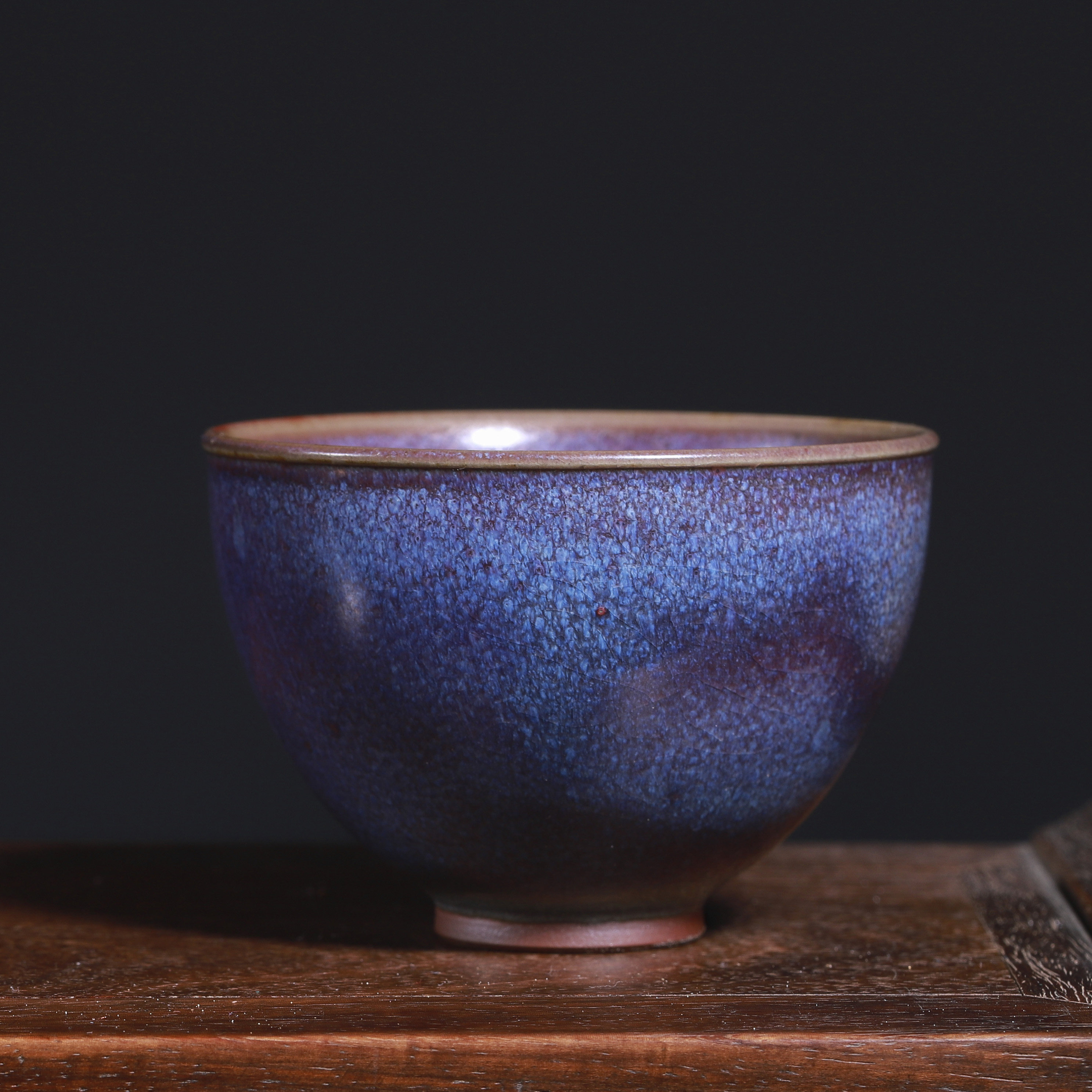 钧瓷主人茶器纯手作矿釉窑变煤烧单杯钧窑茶杯茶杯