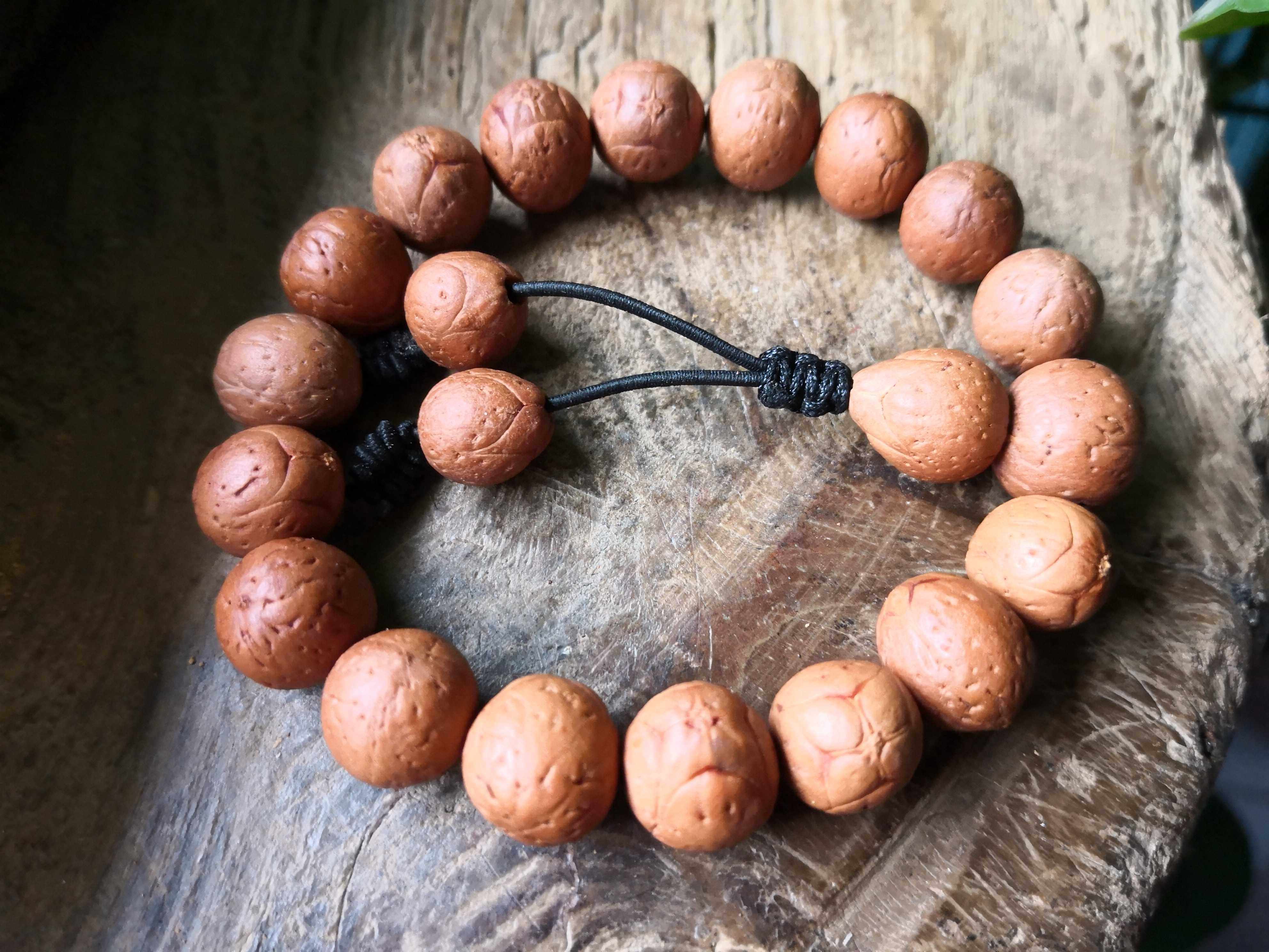 麒麟菩提手串佛珠火麒麟凤眼眼菩提子日进斗金雕刻小众木作