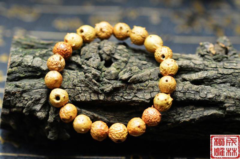 通天眼菩提手串小通提子金黄色佛珠日进斗金手串