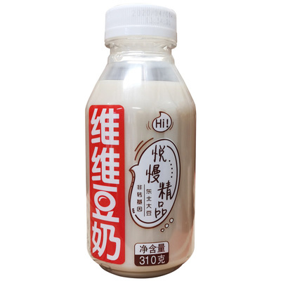 非转基因维维悦慢精品豆奶整箱310g24瓶大豆即饮早餐植物蛋白饮料