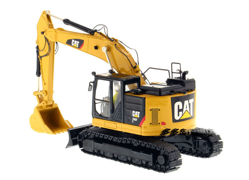dm工程车cat卡特335fl挖掘机模型合金车模