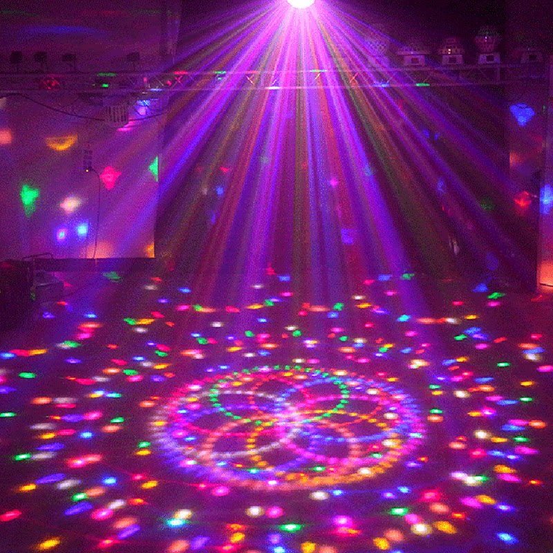 ktv闪光灯魔球房间旋转家用卡拉ok彩灯声控舞台灯光
