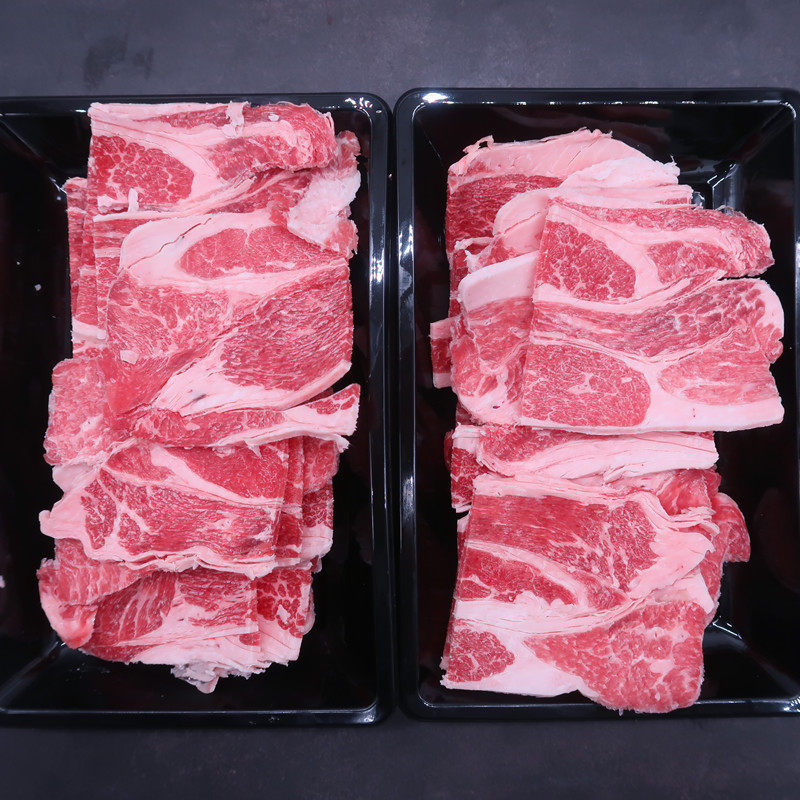 薄切烤牛肉片阿根廷1920谷饲双层眼肉盖送三种牛排