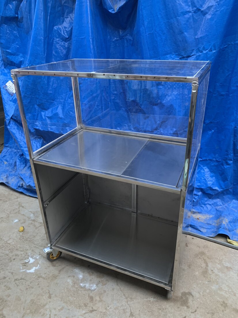 棉花糖摆摊新款夜市手推车售货货车展示架折叠轮子餐具笼