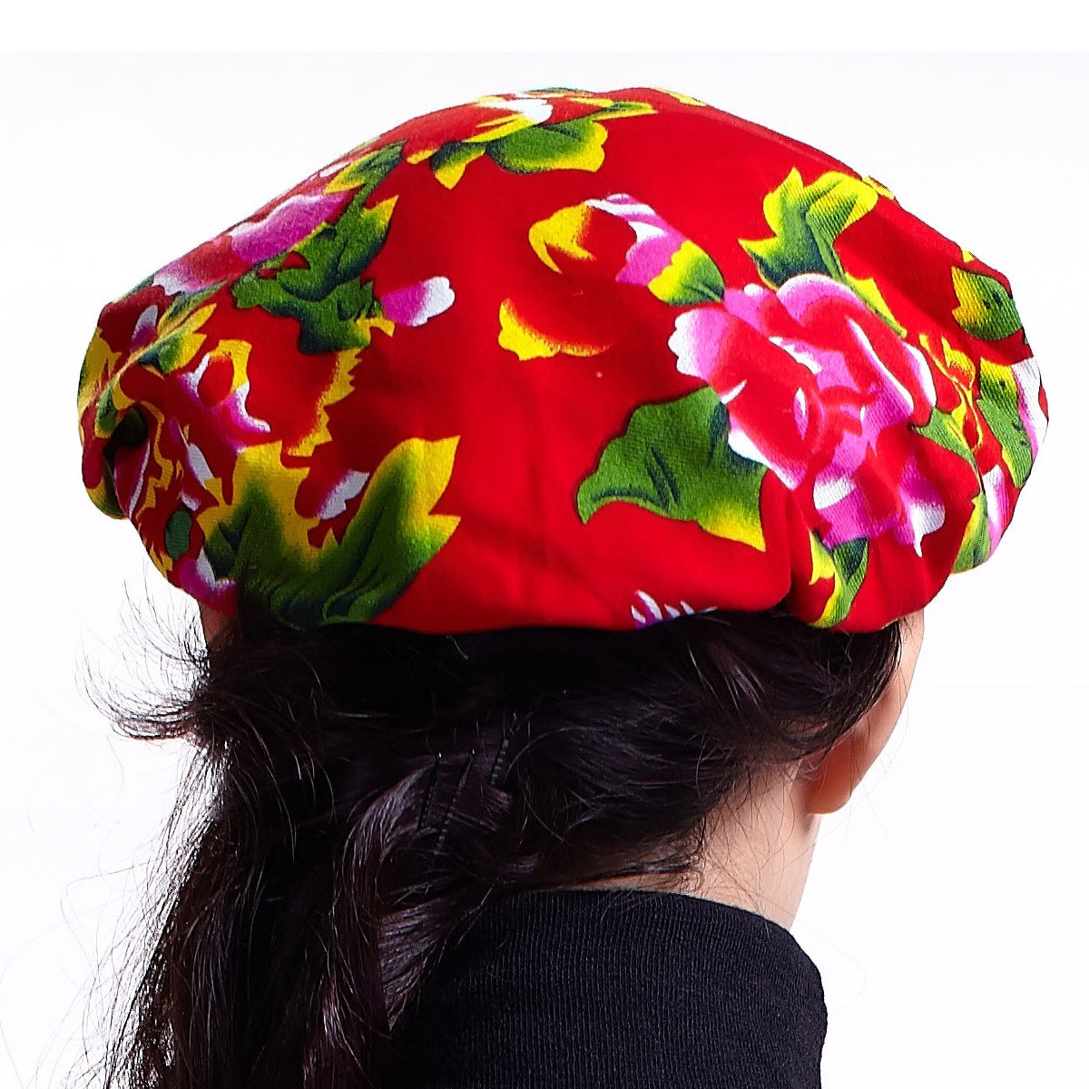 新款精品秋季女士包头头巾复古花布帽子79177女帽帽子