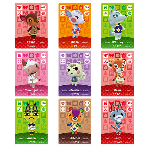 任天堂动物森友会动物之森动森amiibo卡小润草莓犀牛音音倪家莉—游戏