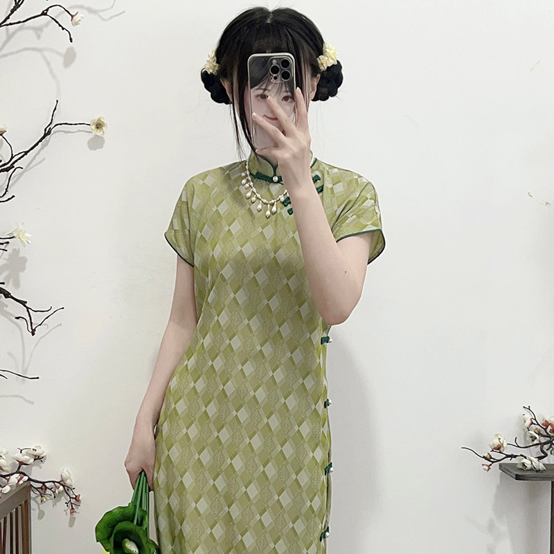 凌芳阁 摸鱼儿 1930 民国风改良复古宽松显瘦旗袍长款 连衣裙 - 旗袍