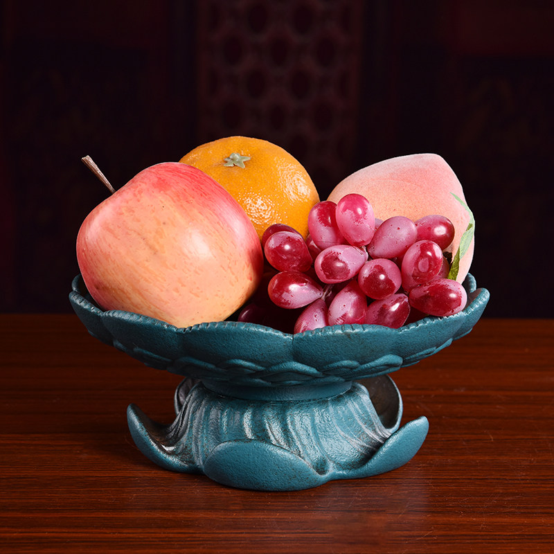 戴玉堂陶瓷复古客厅家用供奉供佛果盘仿古大号果盘