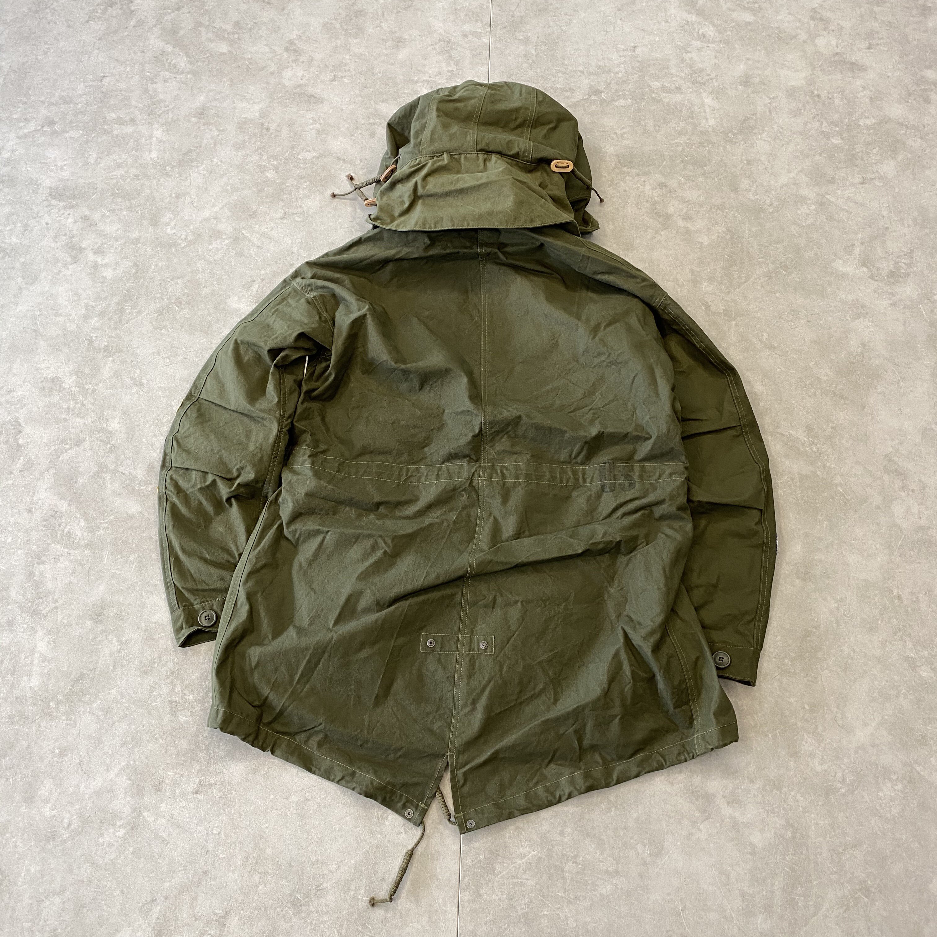 readymadelongfishtailparka徽章刺绣m51鱼尾大衣棉服外套夹克