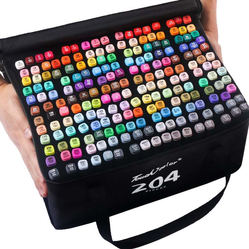 touchcolor软头马克美术专用套装动漫学生手绘双头马克笔