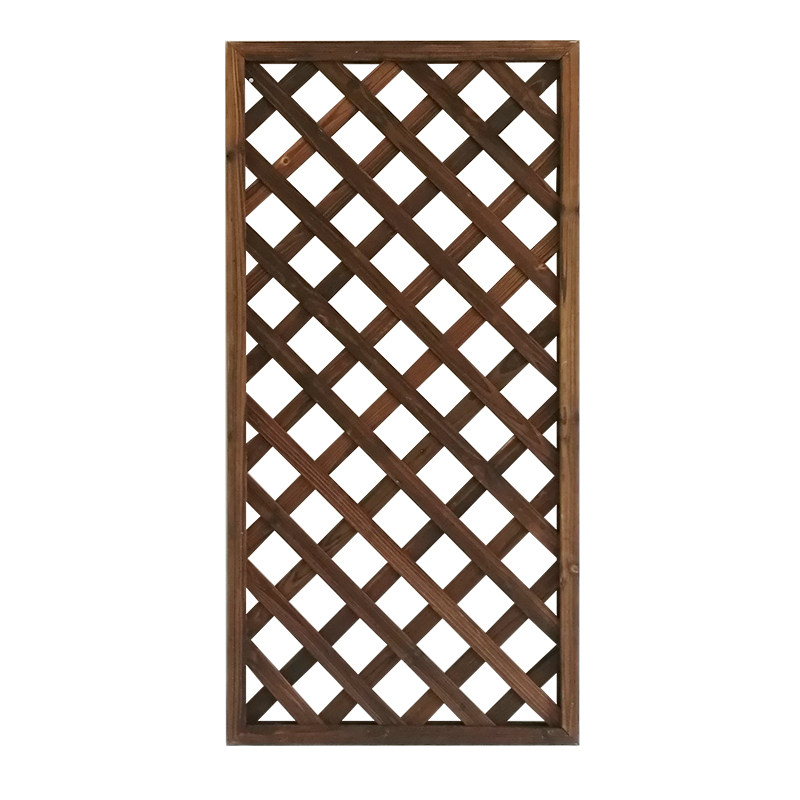 网格木栅栅栏篱笆庭院木头网片碳化防腐室内外大型篱笆