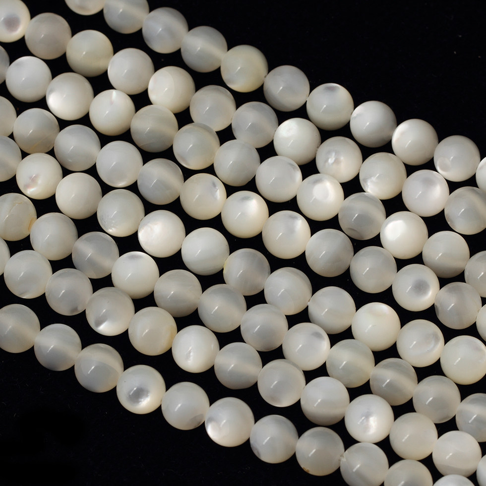 4-10mm天然澳洲深海珍珠贝壳珠子圆珠diy手工其他diy饰品配件